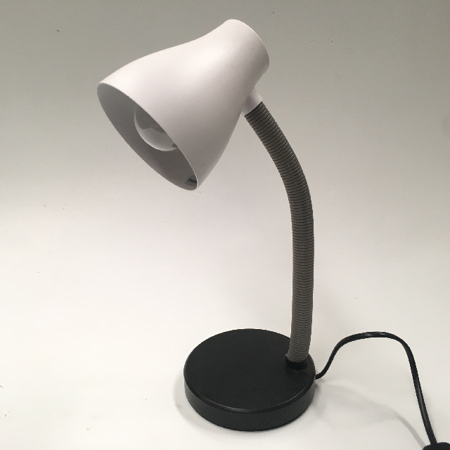 LAMP, Desk or Bedside Light - White Grey Black